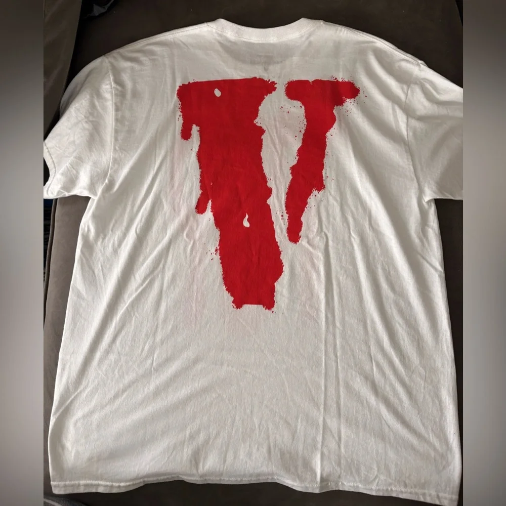 YoungBoy Never Broke Again x VLONE “TOP” Tee – White / Red - Size XL - Picture 2 of 4